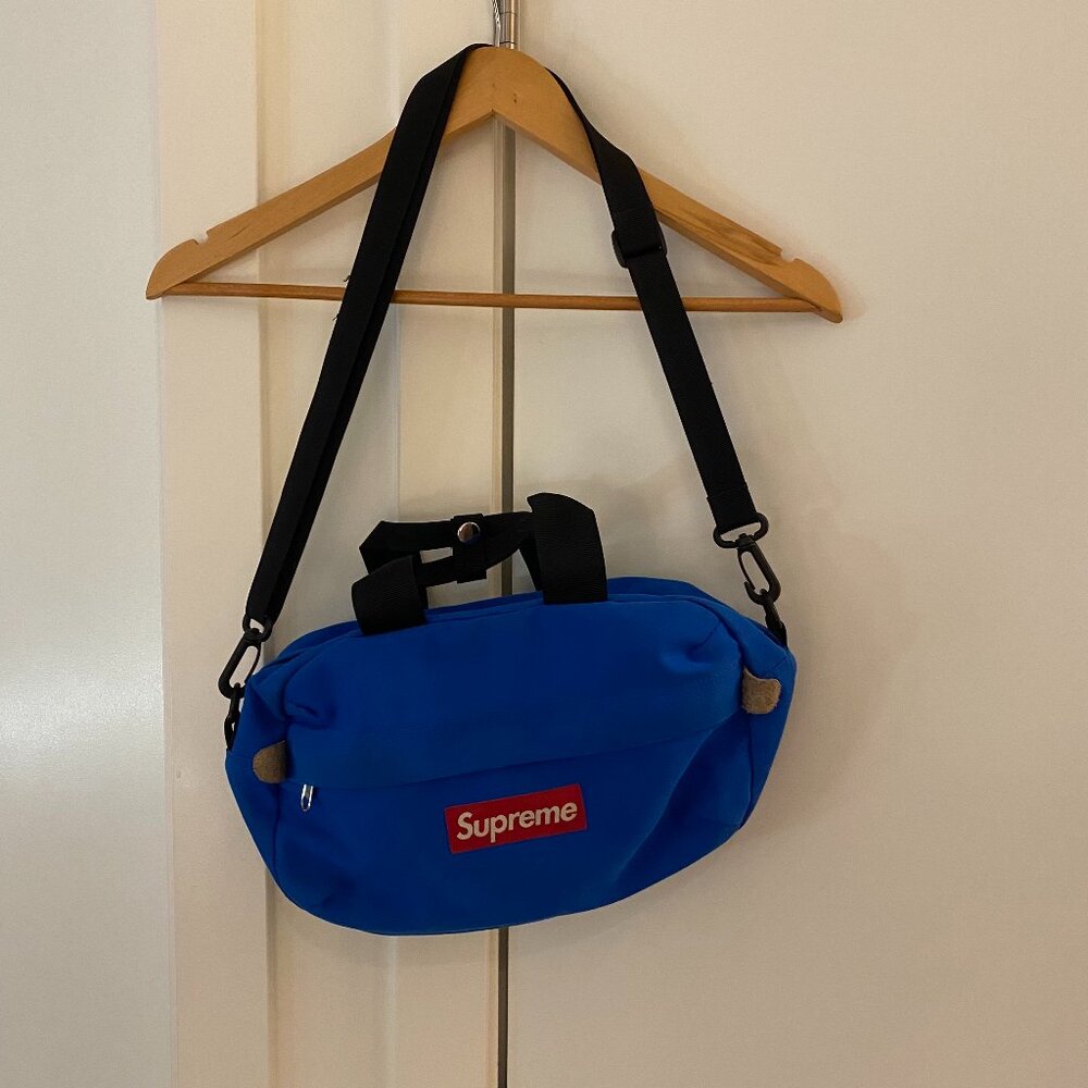 RARE SUPREME sunbrella waist shoulder bag blue SS/09